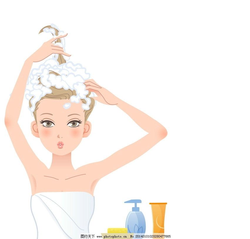 洗浴美女图片