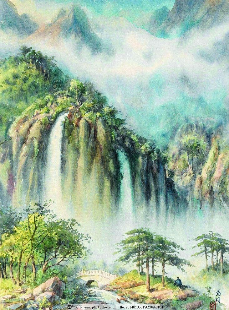 黄山/黄山瀑布图片