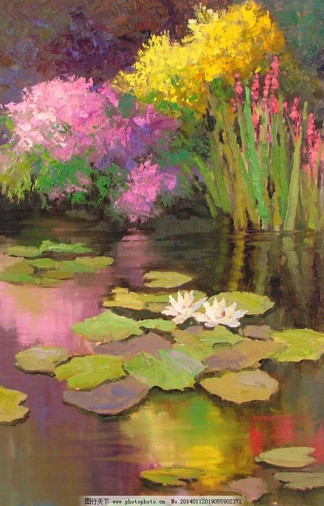 风景油画绘画 美术 色彩 重彩 油画 欧式油画 风景画 大自然风景 西方