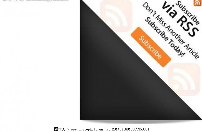 带阴影的撕页广告代码图片_网页界面模板_UI界