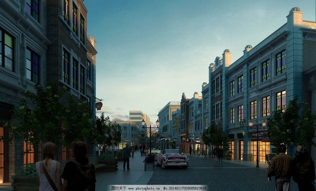 建筑效果图 建筑设计 建筑模型 3D模型 欧式商业街 公建效果图 后期效果图 城市建筑 建筑蓝图 商业街设计 商业街效果图 商业效果图 城市设计 城市空间 商业楼 商业建筑 玻璃体 内街设计 内街效果图 酒店 老爷车 背景天空 灯光设计 灯光工程 建筑效果图图库 环境设计 设计 72DPI JPG