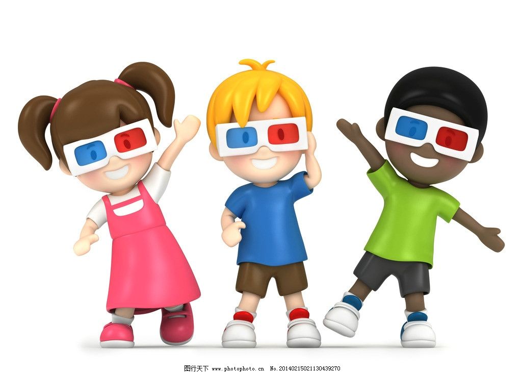 小博士 小学生 儿童 3d眼镜 3d人物 卡通学生 3d 设计 3d设计 3d设计
