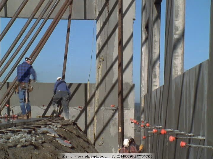 建筑施工视频素材