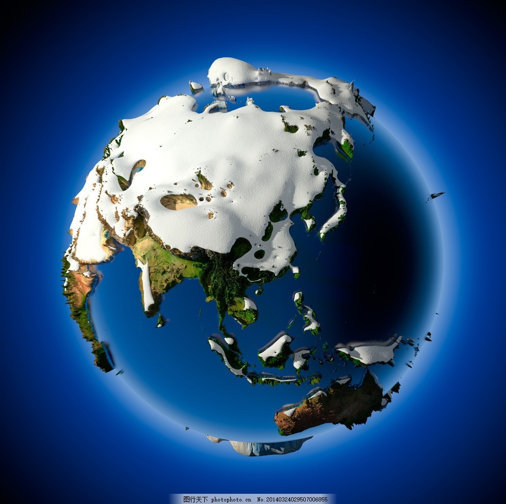 冰冻星球冰封地球