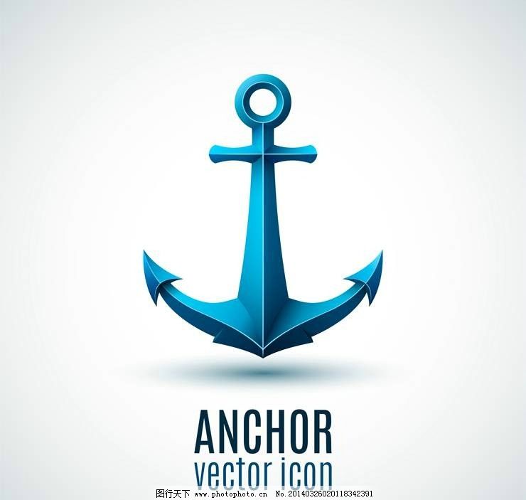 航海图标水手图标船锚图片