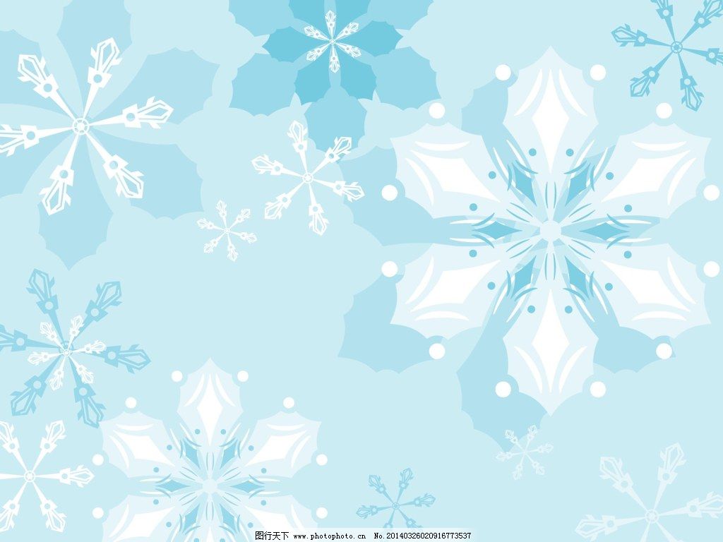 唯美ppt 蓝色 梦幻 雪花 图片素材 背景图片图片