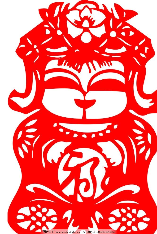 剪纸,生肖,红色,十二生肖,PSD分层素材,源文件,300DPI,PSD