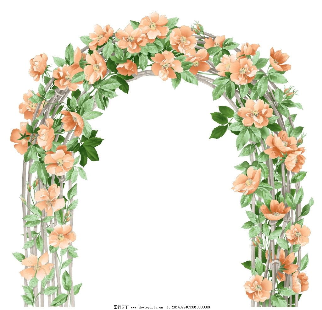 白百合白玫瑰白洋兰双面全包鲜花拱门|117A2|免费策划上门布置_大藏王