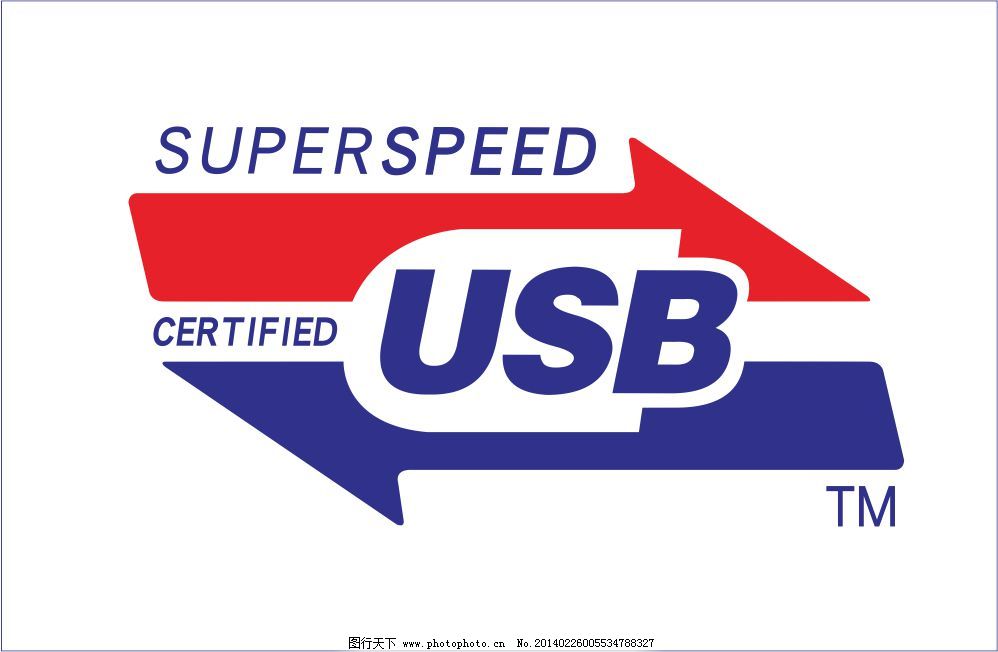 USB标志图图片_Logo_LOGO标识-图行天下素材网